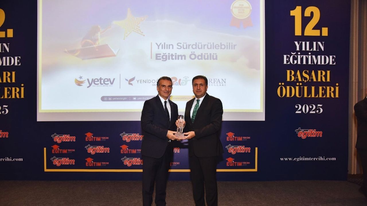 Yılın Sürdürülebilir Eğitim Ödülü YETEV Okullarının
